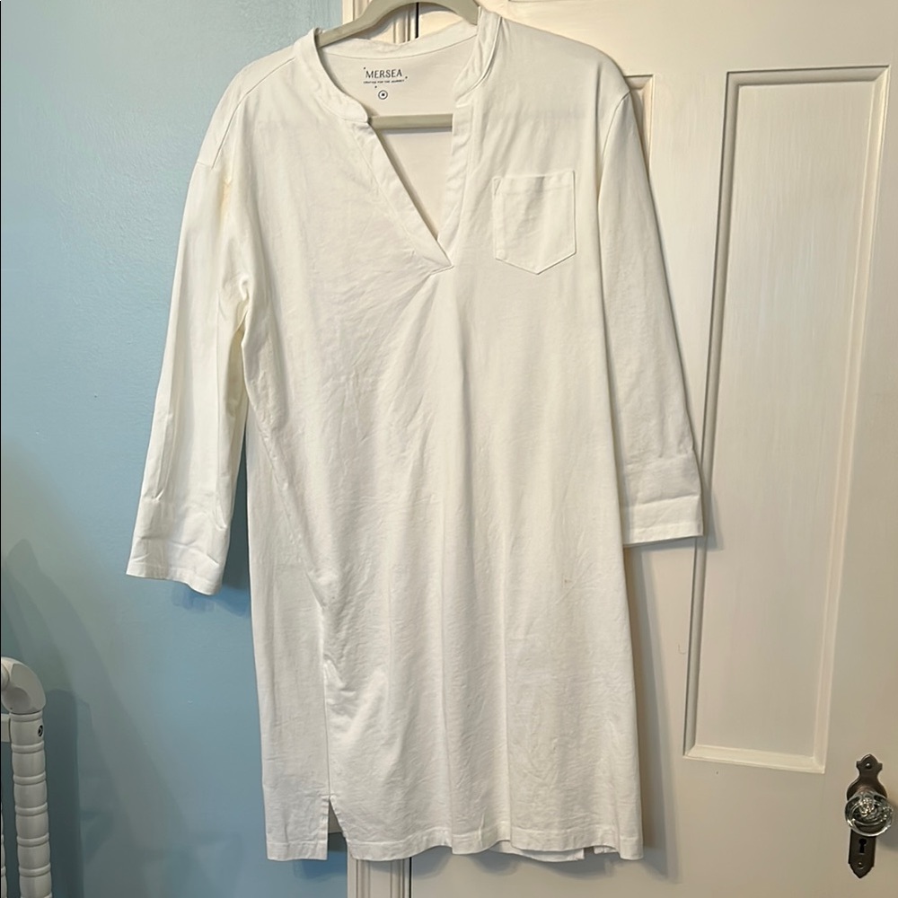 Mersea white knit dress size medium